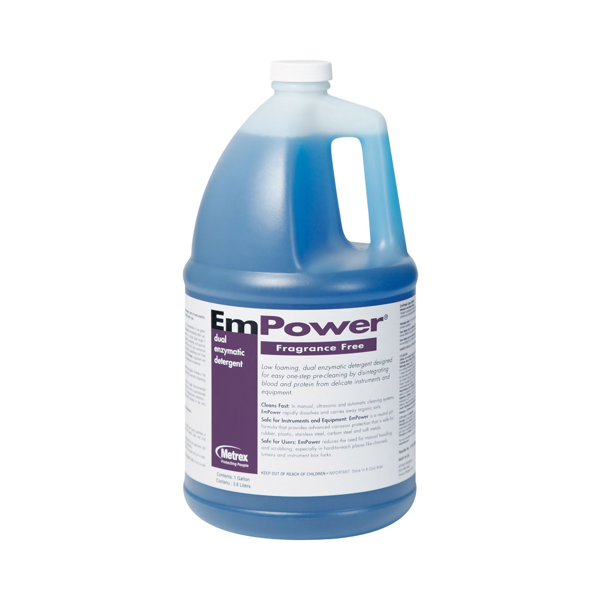 EmPower Fragrance Free Dual Enzymatic Instrument Detergent 1 gal. Jug Unscented 1 Ct 104400