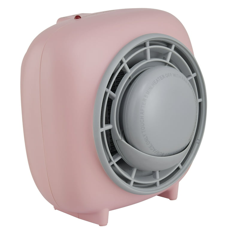 Mainstays 3-in-1 Mini Tabletop Electric Ceramic Heater With Hand Warmer,  Pink 