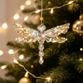 thumbnail image 6 of Lypsnake Christmas Ornaments Transparent Dragonfly Shape Clear Acrylic Sequins Reflective, 6 of 6
