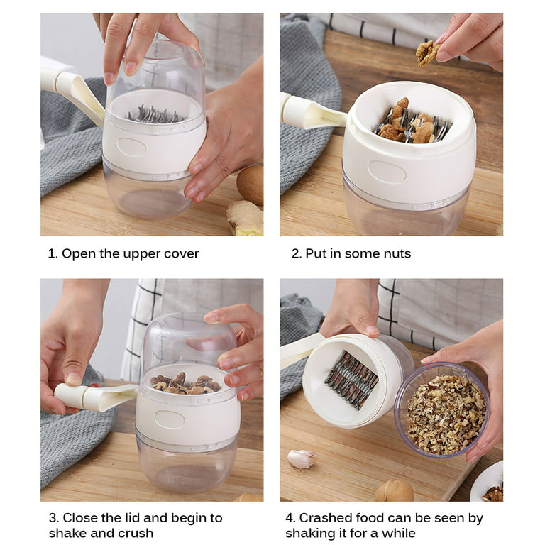1pc Portable Plastic Nut Grinder, Manual Grinder For Nut