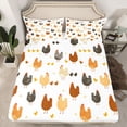 thumbnail image 2 of Homewish Kids Children Kawaii Chicken Full Size Sheets 4-Piece,Farmhouse Animal Breathable Bed Sheets,Cartoon Cute Lightweight Sheet Sets,Ultra Soft Home Decor, 2 of 7