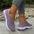 thumbnail image 5 of CAIXAI Walking Shoes for Women Orthopedic Dress Shoes for Women Lightweight Knit Upper Embroidery White Sneakers for Women Walking Anti-Skid Adjustable Upper Mary Jane Flats Hands-Free Barefoot Shoe, 5 of 5
