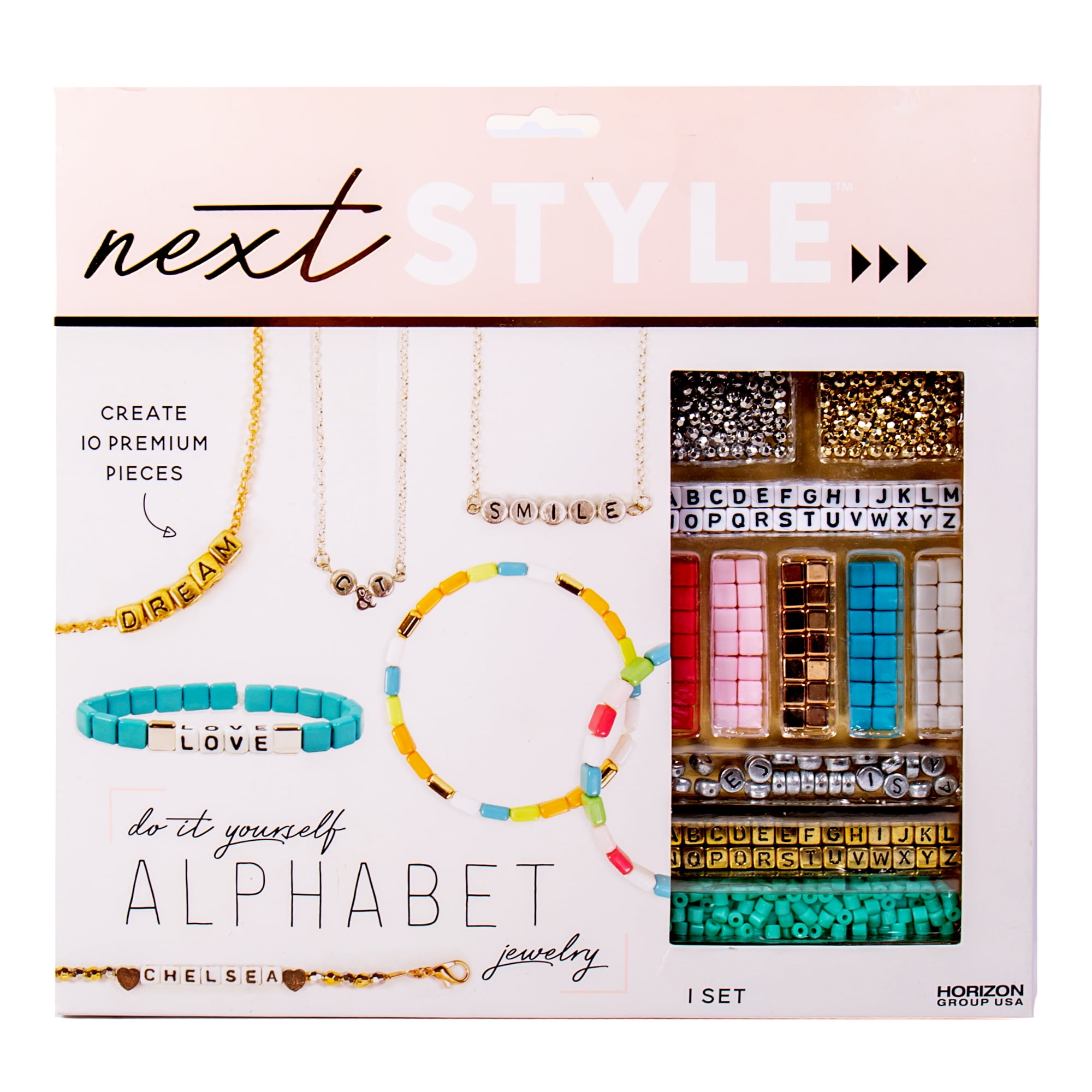 Next Style D.I.Y. Alphabet Jewelry - Create 10 Premium Jewelry Pieces