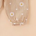 thumbnail image 6 of HCNTES Baby Girl Winter Clothes Newborn Baby Girl Clothes Ruffle Long Sleeve Solid Romper Tops Pants Headband Infant Cute Little Daisy Print Fall Outfits, 6 of 6