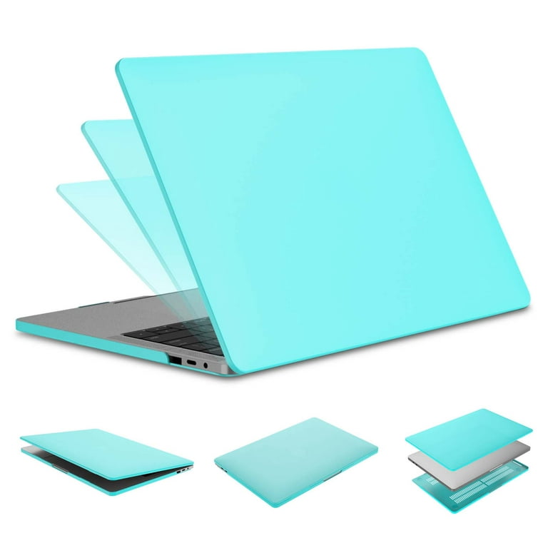 MacBook Pro 15 Case A1990 Case A1707 Cover Tekcoo Model A1990 A1707 2018 2017 2016 Release Rubberized Matte Sturdy Case for Newest MacBook Pro 15 Case with Touch Bar Soft Touch Frost Light Blue Walmar...