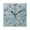 Black, variant on Flower Crown Pattern Wall Clock Square Clock Decoration Creative Clock Dual Use Black Pointer 7.78in
