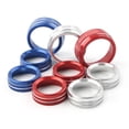 thumbnail image 3 of Car Air Conditioner Switch CD Button Knob Covers 2015-2020 For Dodge Challenger Aluminum Alloy 3Pcs, 3 of 7