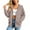 AS19_Light Brown, variant on Resicozy Women Oversized Full Zip Hoodie Long Sleeve Sweatshirts Drawstring Pocket Loose Fall Zip Up Hooded Jacket Light Brown S