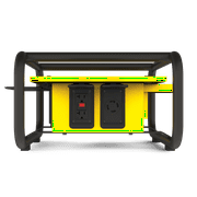 Champion Power Equipment Yellow 19.10 x 15.90 x 10.00, Steel Portable Electrical Distribution Box