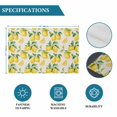 thumbnail image 6 of Lemon Placemats Set of 12, Farmhouse Fruit Rustic Country Summer Plant Placemats for Dining Table, Place Mats for Kitchen Tabletop, Waterproof Wipeable Dining Table Mats Set, 6 of 9