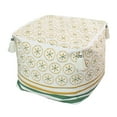 thumbnail image 2 of veasfak Housse de Pouf Boho Pouf Non Rembourré Coussin Repose-Pieds Capitonné Grosses Pompons Décontracté Fermeture Éclair Vert, 2 of 9