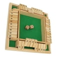 thumbnail image 1 of Board Game, Sturdy Structure Four Sided Flop Game  for Family Gathering for Kids Green, 1 of 7