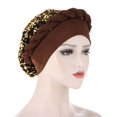 thumbnail image 1 of Elastic Twisted Beanie Breathable Braid Hat Shiny Sequins Braid Wrap Hat Women Accessory, 1 of 10
