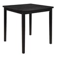 thumbnail image 5 of Counter Height Table, Square Dining Table, Kitchen Bar Table, Black Wood Dining Table for 4, Black, 5 of 5