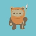 thumbnail image 2 of Star Wars Girls' Wicket Ewok Cartoon T-Shirt, 2 of 4