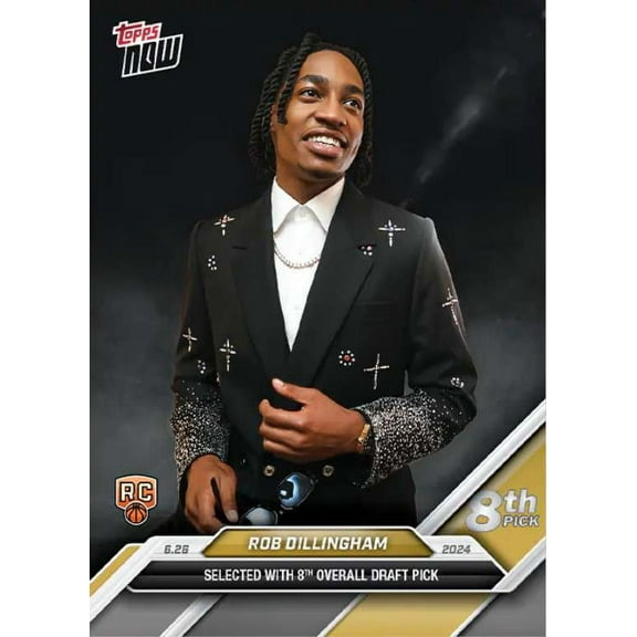 NBA 2024 NOW Basketball    Rob Dillingham D-5 (Rookie Card, 8th Overall Draft Pick)
