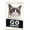 Print and Beechwood Hanger Bundle, variant on Grumpy Cat - Go Away Wall Poster, 22.375" x 34", Framed