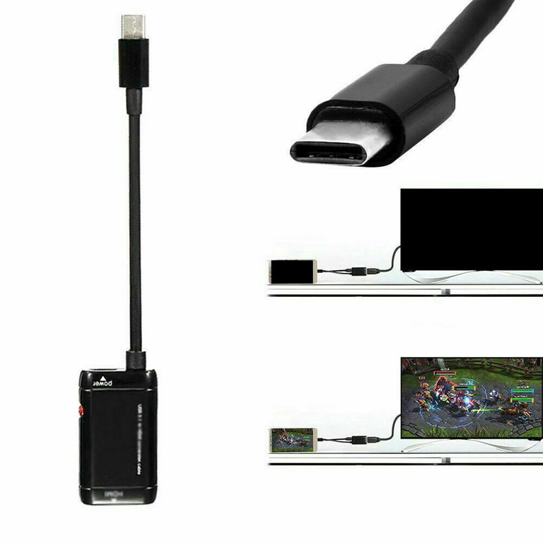 1 Cable Adapter Type C/micro Usb/cable For Phone Mhl To - Temu