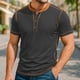 thumbnail image 1 of pstuiky Camisas de manga corta para hombre, Blusas/camisetas casuales de verano para hombre, de color liso y cuello redondo ropa de hombre xxl, 1 of 6