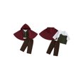 thumbnail image 2 of RUINIXCW Toddler Baby Boy Gentleman Outfit Halloween Renaissance Costume Infant Baby Boys Spring Fall Clothes Long Sleeve Shirt Vest Cloak Pants 4Pcs Set, 2 of 9