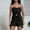 Black, variant on Women's Two Piece Sets Strapless Sleeveless Square Neck Top and Shorts Summer Casual Lounge Sets