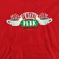 thumbnail image 2 of Friends Central Perk Logo Unisex Adult Pull-Over Heather Hoodie, Large, Red, 2 of 4