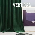 thumbnail image 5 of Living Room Curtains, Vintage Velvet Drapes Soft Durable Texture Room Darkening Window Treatment Decorative Backdrop Thermal Curtains for Bedrooom, Hunter Green, W52 x L108 inch, 2 Panel, 5 of 7