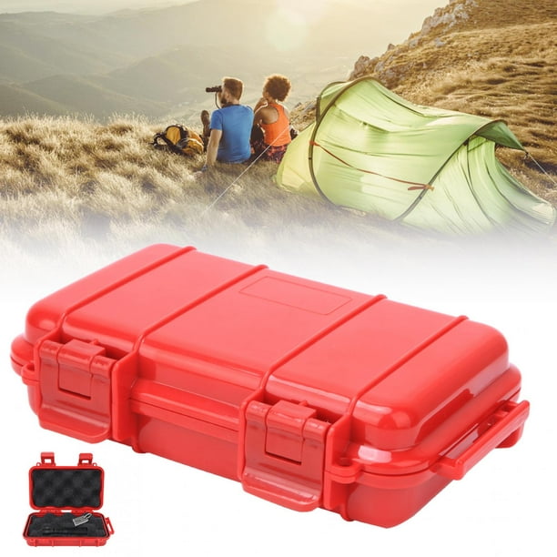 Lafgur Survival Case, Storage Box Waterproof High Strength Dustproof Abs Reinforced Rigid Plastic Eco Friendly For Outdoor Large Big Box Red