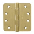 thumbnail image 2 of CRL CB444 Dull Brass 4" x 4" Commercial Bearing Hinge - 1/4" Radius, 2 of 2