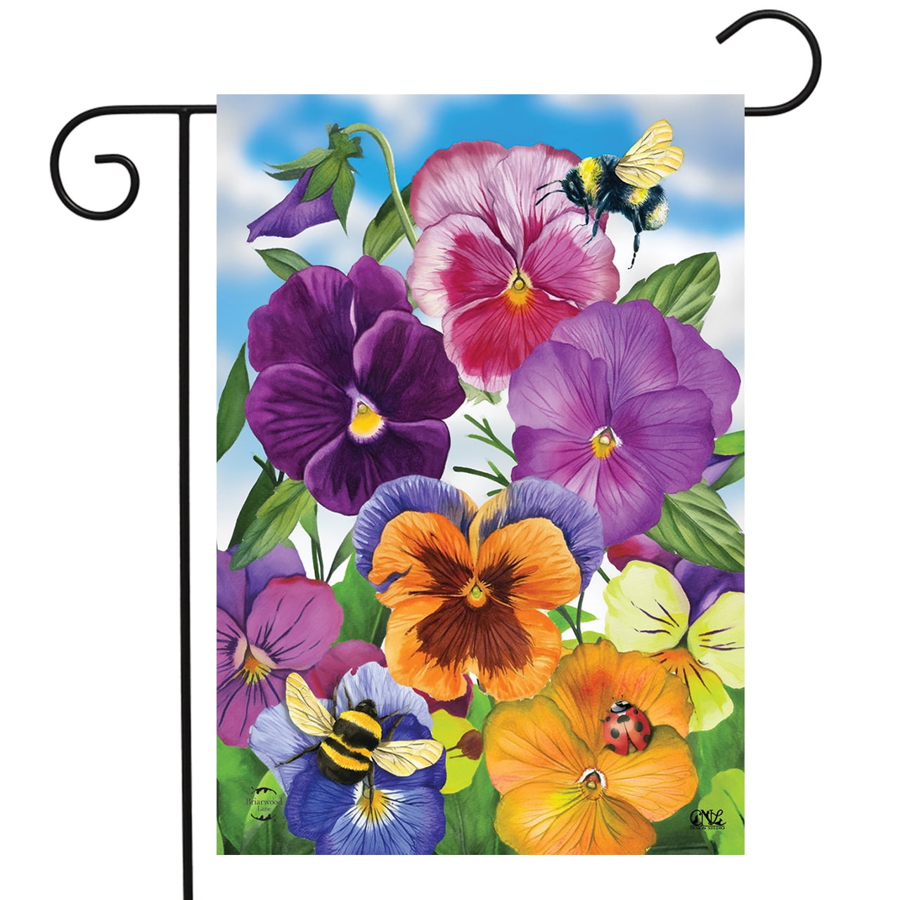 Wild and Free Feather Garden Flag 12" x 18" Double Sided 