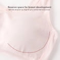 thumbnail image 5 of GYRATEDREAM Girls Training Bra Racerback Sports Seamless Bras Teen Bra Comfort Seamless Cotton Cropped Vest for 13-14Y Pink, 5 of 9