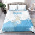 thumbnail image 3 of San Marino Bedding Set with Coat of Arms and Paint Splash Dot Design TS04, 3 of 7
