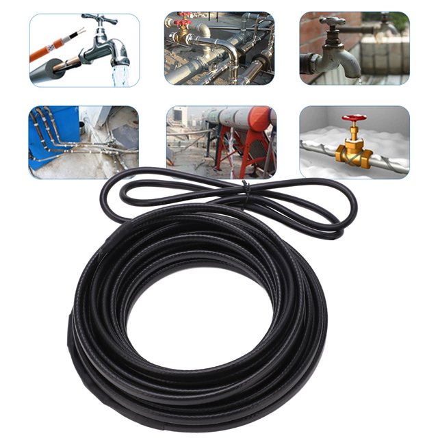 Pipe Heating Cable, 10meter Durable Pipes Heat Tape Fast Warming with Explosion Proof Plug for PVC Hose US Plug 110V,EU Plug 220V,UK Plug 220V