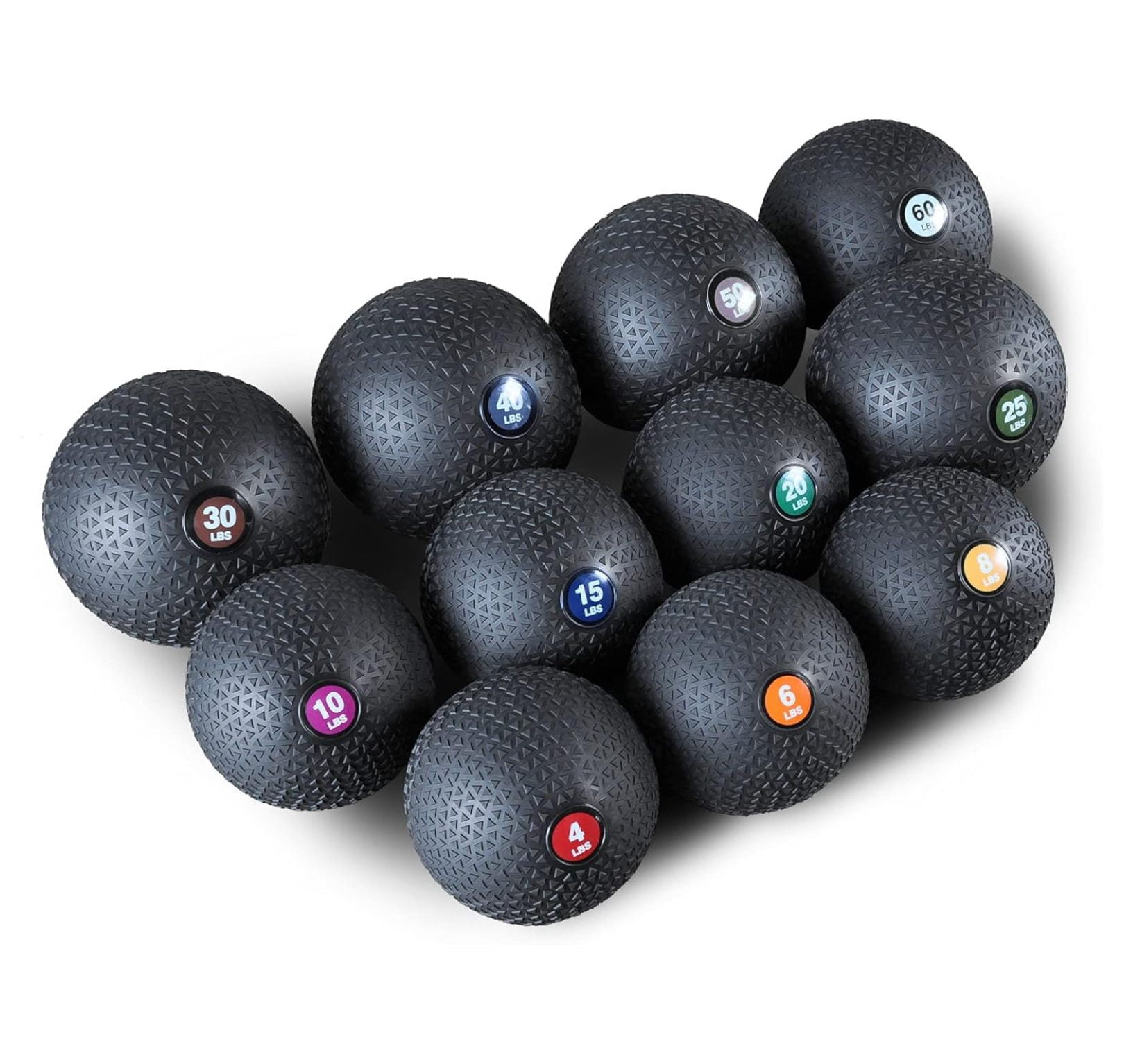 Weighted Medicine Slam - Exercise with Easy Grip Textured Surface
