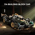thumbnail image 4 of 1200+PCS 1:14 Rc Car Building Blocks Science Fiction Apollo Super Racing City Super Sports Car Bricks Vehicle Sets Technical Toy, 4 of 7