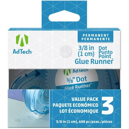 UPC: 0026438547597 | Ad-Tech Permanent Glue Dots 3/Pkg-Clear .375