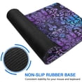 thumbnail image 6 of Long Mouse Pads for Desk,Purple and Blue Damask Pattern Desk Mats on Top Of Desks, Desk Mouse Pad Extra Large with 3mm Non-Slip Base and Stitched Edge for Gaming,Office,Work,Home 31.5"x11.8", 6 of 6
