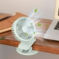 thumbnail image 4 of Portable Clip on Fan Rechargeable with Night , 3 Speeds Small Battery Operated Fan, USB Desk Fan with Strong Airflow, Sturdy Clamp for Golf Cart Office Outdoor Travel Camping, 4 of 6