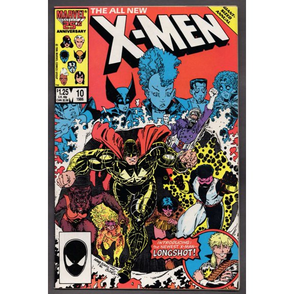Near Mint Marvel X-Men Annual Giant Sized Annual #10 1986 1st Appearance of Longshot