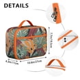thumbnail image 4 of Tropical Plant Lover Insulated Lunch Bag, Lightweight Portable Lunch Pouch With Palm Leaf, Hawaiian Floral, And Jungle Leaves Pattern, Durable Washable For Preschoolers, 4 of 6
