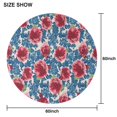 thumbnail image 6 of Pioneer Flower Floral Print Pattern Round Tablecloth 60"x60",Wrinkle Wipeable Table Cloth for Kitchen Dining Room Picnic Patio Party, 6 of 6