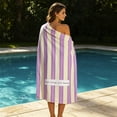 thumbnail image 1 of Rewenti 59X29.52In Summer Soft Absorbent Beach towel Fiber Striped Machines Washable Quicks Drying, 1 of 6