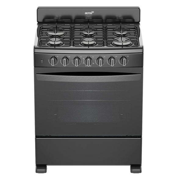 Estufa al Piso a Gas Acros 30' Negro Encendido electrónico