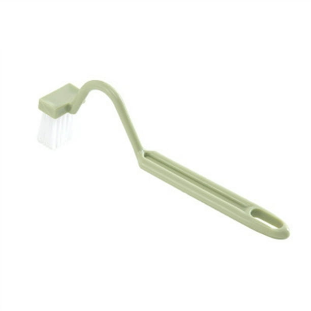 Cepillo de inodoro de plástico, sin rincones sin limpiar, largo, con forma de H, para limpiar el baño y llegar a zonas difíciles debajo del borde, con gancho para colgar y guardar. Herramienta de