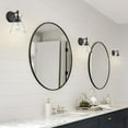 thumbnail image 2 of Golden Lighting Malta 1 Light Wall Sconce Matte Black Clear Glass Shade, 2 of 4