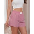 thumbnail image 5 of Elippeo Women Striped Shorts  Elastic Waist Summer Casual Shorts Streetwear for Daily Date, 5 of 7
