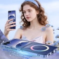 thumbnail image 3 of YINLAI Samsung Z Flip7 Case with Glitter Compatible with Mag-Safe 6.9",Shockproof Cute Colorful Women Girly Protective Case for Samsung Z Flip7,Clear, 3 of 7