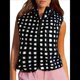 thumbnail image 1 of Chaleco de Cuadros para Mujer, Sin Mangas, de Forro , de Invierno, con Cuello Alto, Cremallera y Bolsillo en el Pecho. Negro XL, 1 of 9