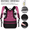 thumbnail image 5 of UKEIN Red Laptop Backpack Computer Business Backpack for Adult Water Resistant Anti-Theft Laptop Backpack for Men, 5 of 7