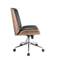 thumbnail image 2 of Acme Yasen Office Chair in Black PU and Walnut Finish 92511, 2 of 6